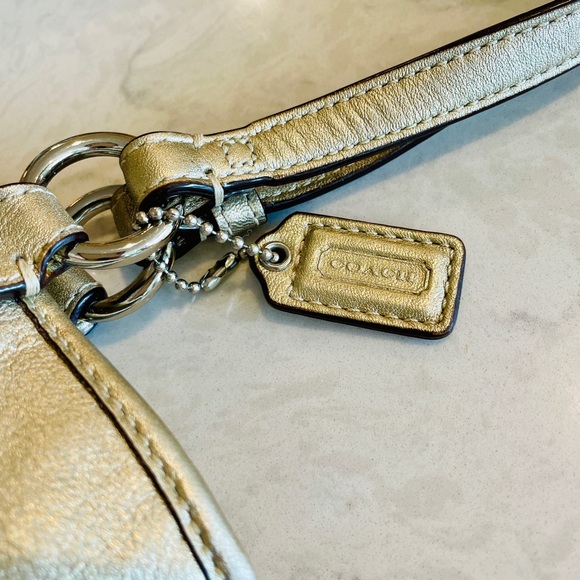 Authentic COACH metallic evening bag - Picture 4 of 6